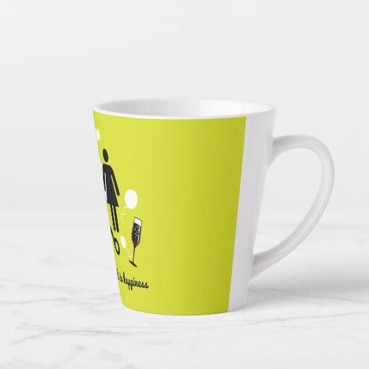 離婚おもしろい遺族悔やみや弔慰 カフェラテマグ (右)