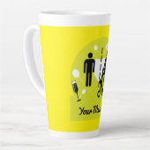 離婚おもしろい遺族悔やみや弔慰 カフェラテマグ (左アングル)