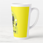 離婚おもしろい遺族悔やみや弔慰 カフェラテマグ (右)