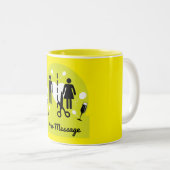 離婚おもしろい遺族悔やみや弔慰 ツートーンマグカップ (正面右)