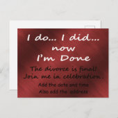 離婚が成立しました ポストカード (正面/裏面)