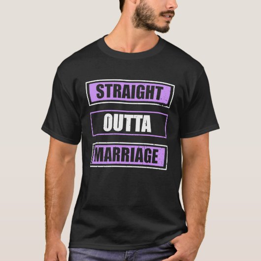 離婚したばかりのストレート外婚 Tシャツ (正面)