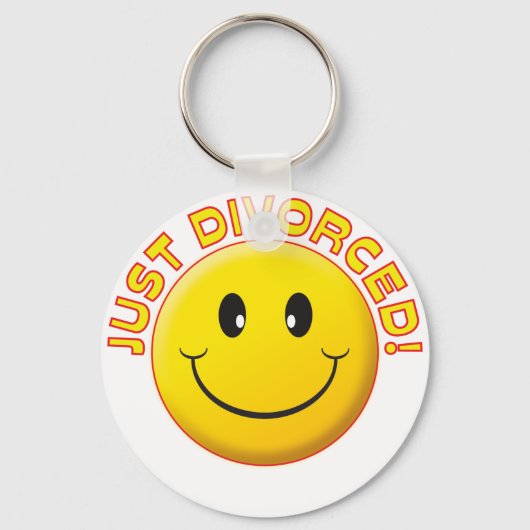 離婚したばかりのスマイル キーホルダー (正面)