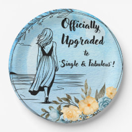 離婚したばかりの女性パーティー紙プレート- おもしろい ペーパープレート