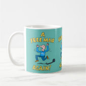 離婚したばかり。また自由な男。 コーヒーマグカップ (左)