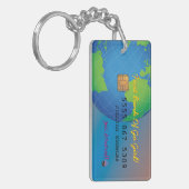 離婚したファブおもしろい女子ジョーク キーホルダー (正面左)