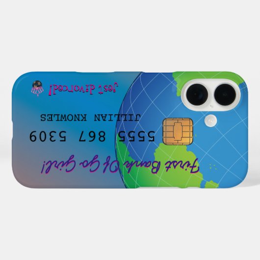 離婚したファブおもしろい女子ジョーク Case-Mate iPhoneケース (裏面 (横))