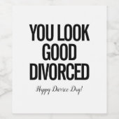 離婚したワインのレーベルが似合う ワインラベル (シングルラベル)