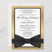 離婚した両親のためのクラシックな結婚式招待状 招待状 (正面)