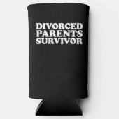 離婚した両親の生きおもしろい残り スリム缶クーラー (正面)