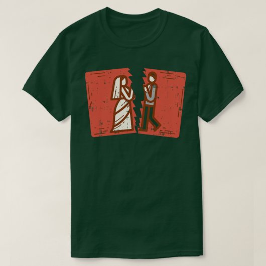 離婚した元妻ハス別れ Tシャツ (デザイン正面)