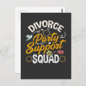 離婚した妻の別れの女性の友情サポート ポストカード (正面/裏面)