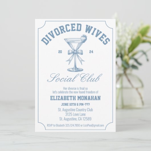 離婚した妻ソーシャルクラブ離婚パーティー 招待状 (スタンド正面)