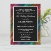 離婚した親レインボー結婚式招待状 招待状 (スタンド正面)