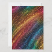 離婚した親レインボー結婚式招待状 招待状 (裏面)