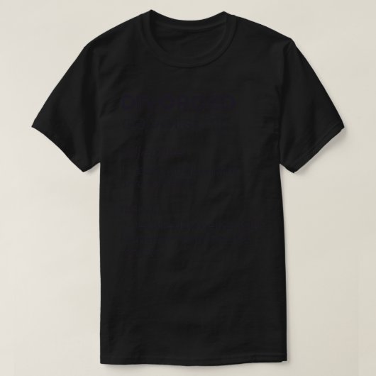 離婚した辞書の定義 Tシャツ (デザイン正面)