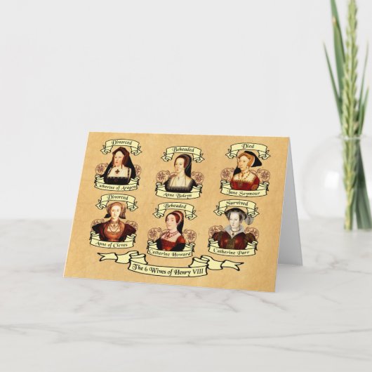 離婚した首を切った…ヘンリー8世の妻 カード (正面)