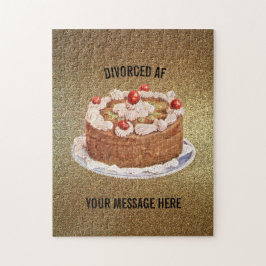 離婚したAFおもしろいケーキ ジグソーパズル