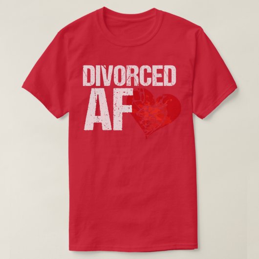 離婚したAF元妻ハス別れ Tシャツ (デザイン正面)
