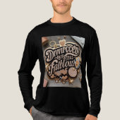 離婚と崩壊 トライブレンドTシャツ (正面)