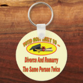 離婚と結婚 キーホルダー (正面)