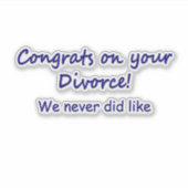 離婚のおめでとう シール (正面)