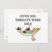 離婚のおもしろい冗談 ポストカード (正面/裏面)