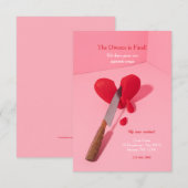 離婚のお知らせ 招待状 (正面/裏面)