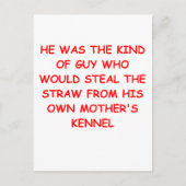 離婚のジョーク ポストカード (正面)