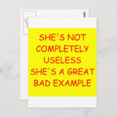 離婚のジョーク ポストカード (正面/裏面)