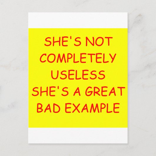 離婚のジョーク ポストカード (正面)