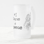 離婚のマグの#1原因 フロストグラスビールジョッキ (正面右)