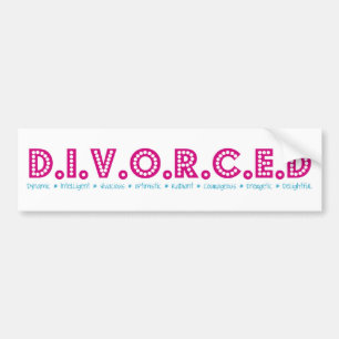 離婚の女性の定義 バンパーステッカー