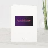 離婚の悔やみや弔慰カード カード (裏面)