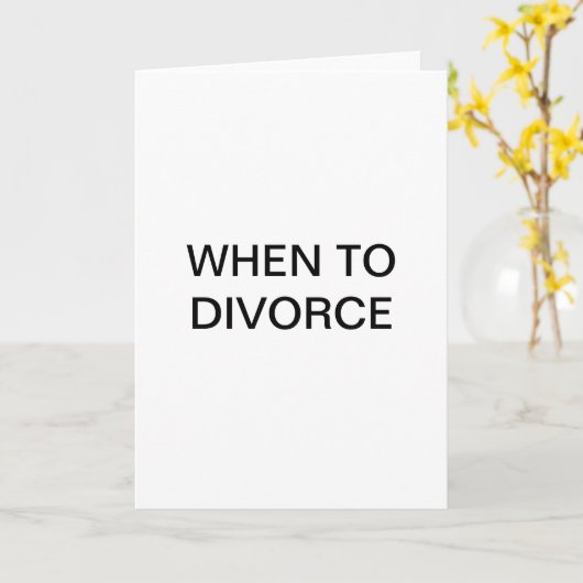 離婚の時期 カード (黄色い花)