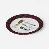 離婚はブリスシャンパンパーティーお祝い ペーパープレート (アングル)