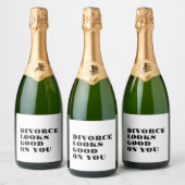 離婚はワインラベルに良さそうだ スパークリングワインラベル (ボトル)