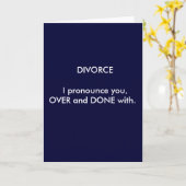 離婚は断言する、やめとけ。 カード (黄色い花)