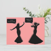 離婚は最終的なパーティーカスタム招待状 招待状 (スタンド正面)