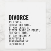 離婚は赤ワインおもしろいのラベル ワインラベル (シングルラベル)