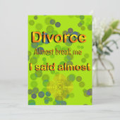 離婚ほぼビート私はほとんど言った 招待状 (スタンド正面)