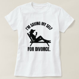 離婚まであと少し、冗談だよ 面白い 離婚 ジョーク Tシャツ