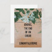 離婚カード サンキューカード (正面/裏面)