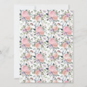 離婚クラシックした親バラ結婚式招待状 招待状 (裏面)