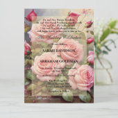 離婚クラシックした親結婚式招待状 招待状 (スタンド正面)