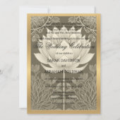 離婚クラシックした親結婚式招待状 招待状 (正面)