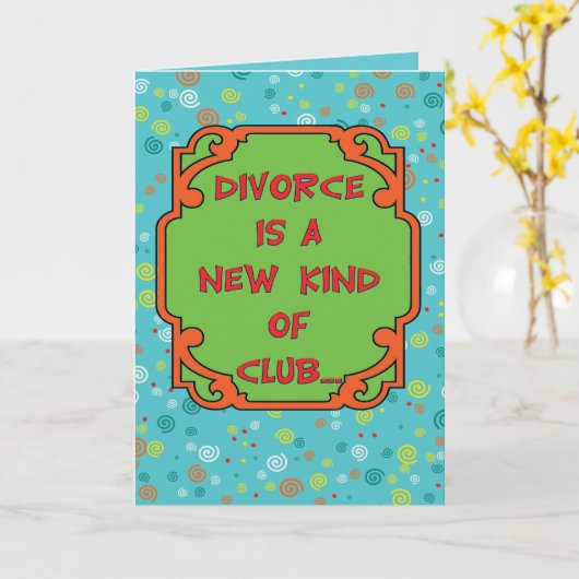 離婚クラブカード カード (黄色い花)