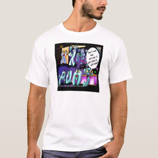 離婚ジョーク 私の元パートナーとあなたの Tシャツ (正面)