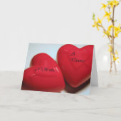 離婚ハートグリーティングカードH (Fill) カード (黄色い花)