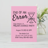 離婚パーティの招待状の終了 招待状 (スタンド正面)